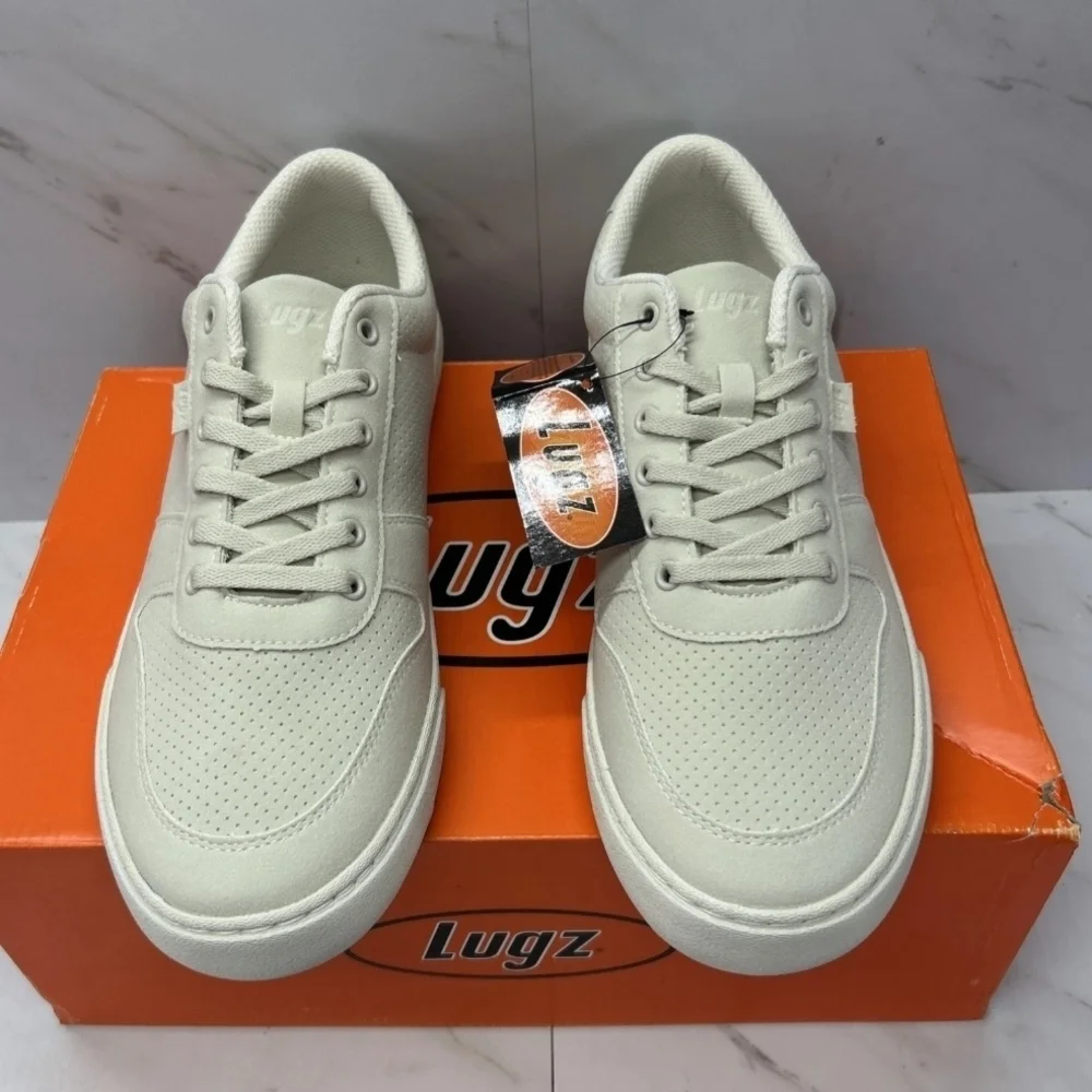 Lugz Men’s City White Lace-Up Sneakers Mens Size 10.5 (NIB)